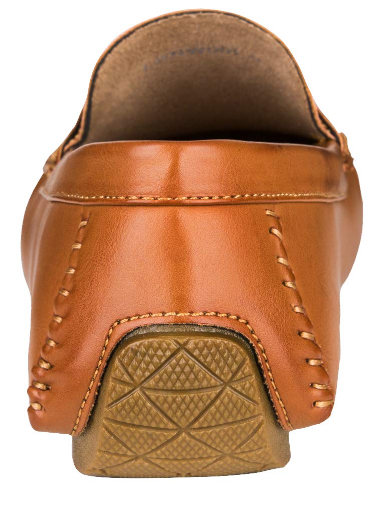 Jousen Men's Loafers Casual Slip On Shoes Soft Penny Loafers for Men Lightweight Driving Boat Shoes (AMY802A Brown 12) - Image 4